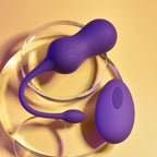 Playboy Pleasure DOUBLE TIME - Purple USB Rechargeable Vibrating Kegel Balls - Hush Store Sydney 