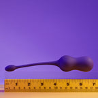 Playboy Pleasure DOUBLE TIME - Purple USB Rechargeable Vibrating Kegel Balls - Hush Store Sydney 