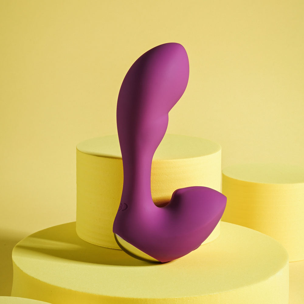 Playboy Pleasure ARCH - Purple 14.1 cm USB Rechargeable G-Spot Vibrator - Hush Store Sydney 