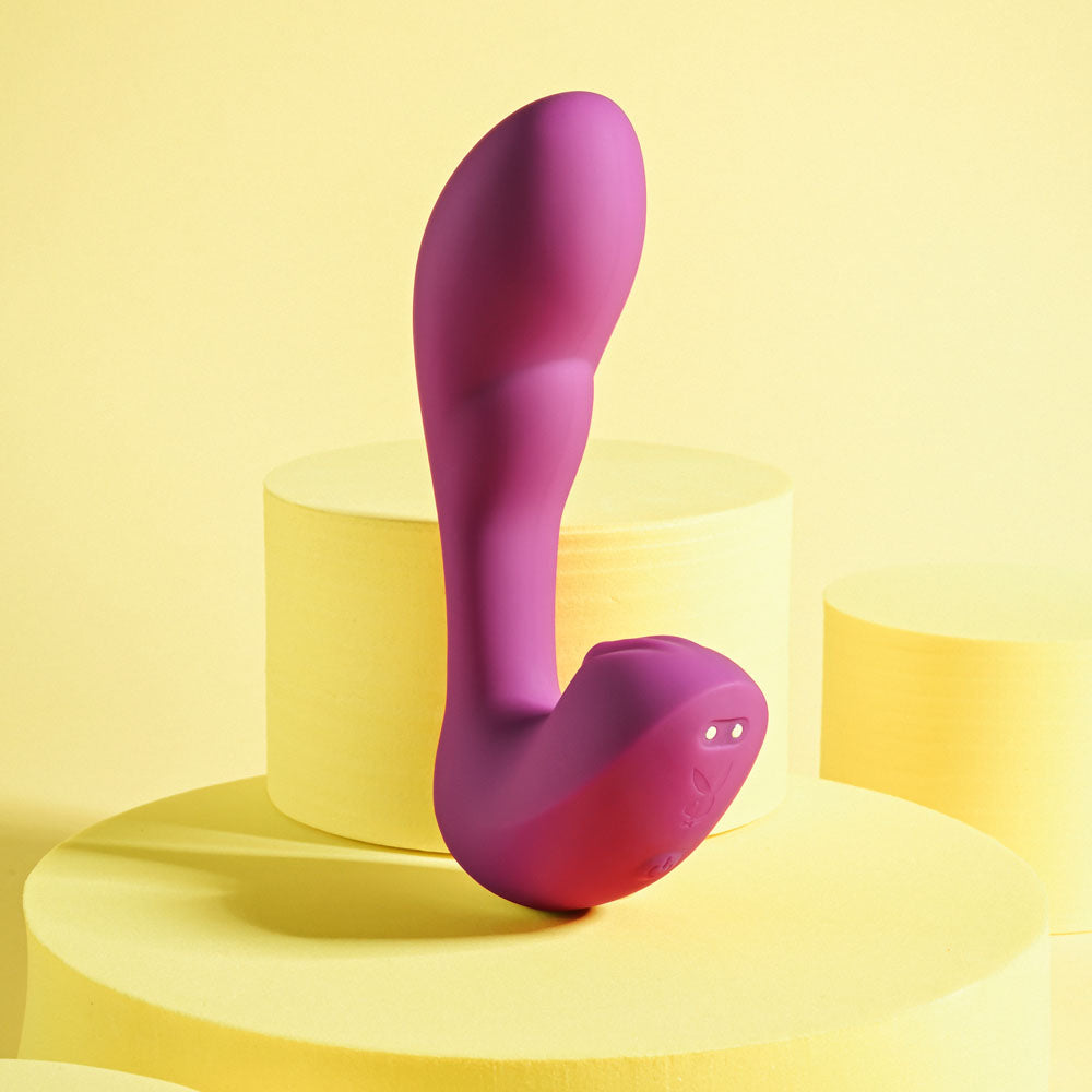 Playboy Pleasure ARCH - Purple 14.1 cm USB Rechargeable G-Spot Vibrator - Hush Store Sydney 