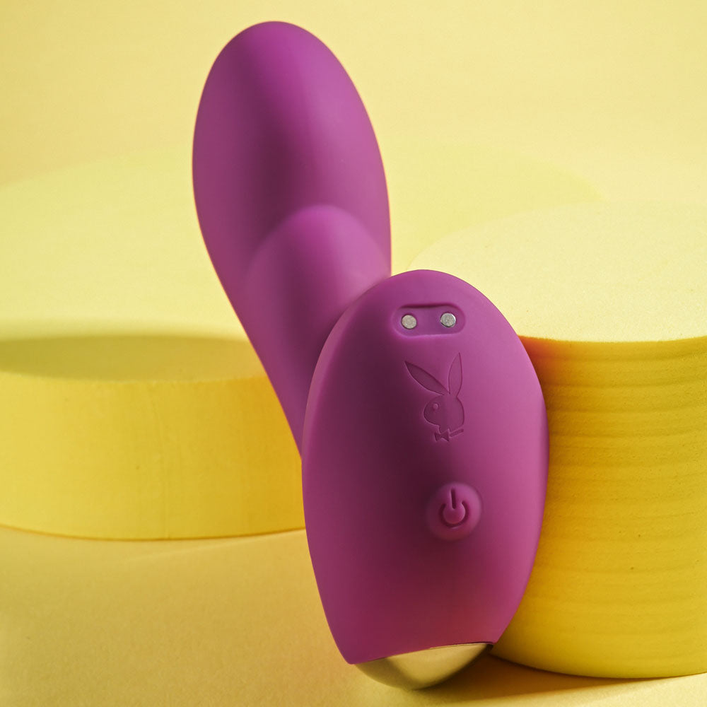 Playboy Pleasure ARCH - Purple 14.1 cm USB Rechargeable G-Spot Vibrator - Hush Store Sydney 