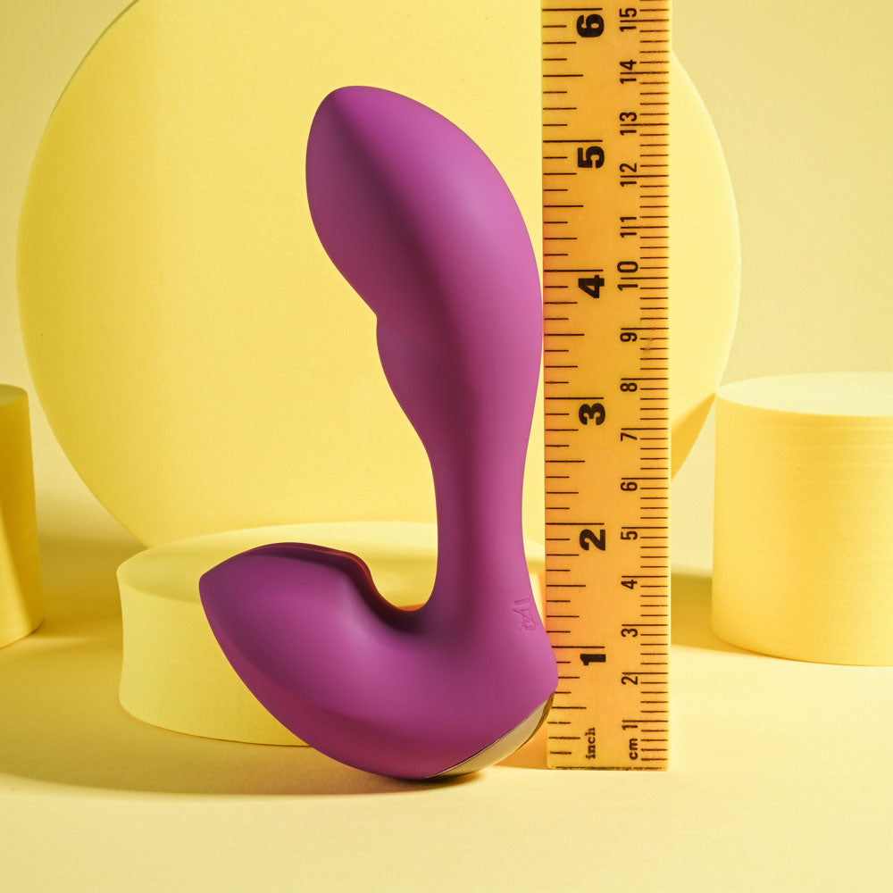 Playboy Pleasure ARCH - Purple 14.1 cm USB Rechargeable G-Spot Vibrator - Hush Store Sydney 