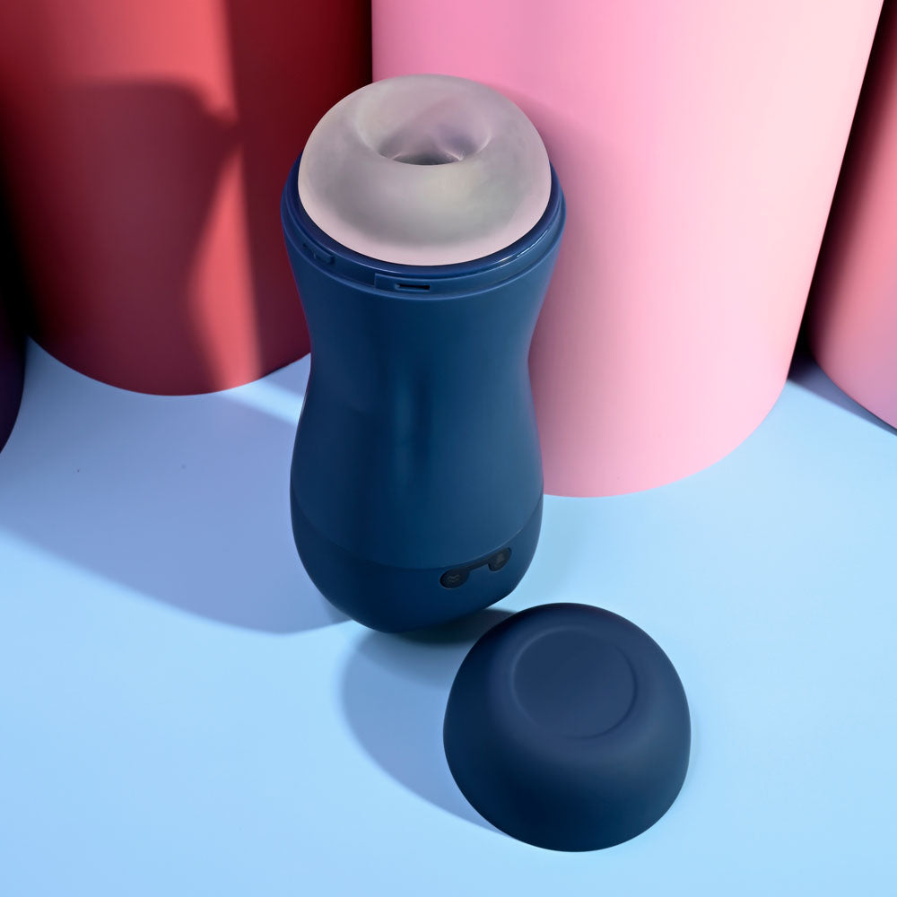 Playboy Pleasure GUSTO - USB Rechargeable Vibrating & Sucking Masturbator - Hush Store Sydney 