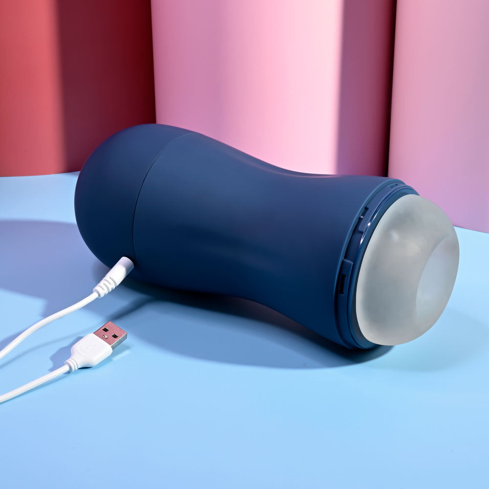 Playboy Pleasure GUSTO - USB Rechargeable Vibrating & Sucking Masturbator - Hush Store Sydney 