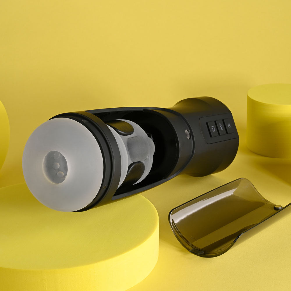 Playboy Pleasure END GAME - USB Rechargeable Vibrating & Self Sanitising Stroker - Hush Store Sydney 