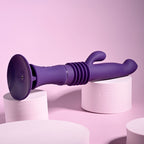 Playboy Pleasure HOPPY ENDING - Purple 29.2 cm USB Rechargeable Thrusting Rabbit Vibrator - Hush Store Sydney 