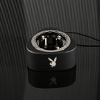 Playboy Pleasure PLEASURE ZONE - Black 21.4 cm Rechargeable Vibrator with USB Charging Dock - Hush Store Sydney 
