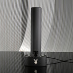 Playboy Pleasure PLEASURE ZONE - Black 21.4 cm Rechargeable Vibrator with USB Charging Dock - Hush Store Sydney 