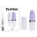 Playboy Pleasure GETAWAY - White/Purple 14.2 cm USB Rechargeable Tapping Stimulator - Hush Store Sydney 