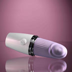 Playboy Pleasure GETAWAY - White/Purple 14.2 cm USB Rechargeable Tapping Stimulator - Hush Store Sydney 