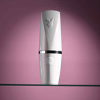 Playboy Pleasure GETAWAY - White/Purple 14.2 cm USB Rechargeable Tapping Stimulator - Hush Store Sydney 
