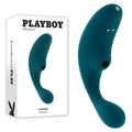 Playboy Pleasure CHARMER - Blue USB Rechargeable Vibrator with Clitoral Suction - Hush Store Sydney 