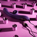 Playboy CURLICUE - Purple 23.5 cm USB Rechargeable Rabbit Vibrator