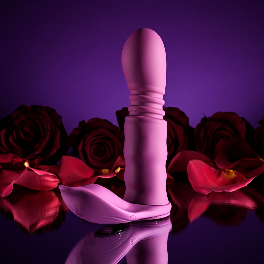 Playboy Pleasure MATCH PLAY - Pink USB Rechargeable with C-Ring Attachment - Hush Store Sydney 