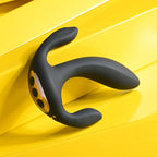 Playboy Pleasure TRIPLE THREAT - Black USB Rechargeable Triple Probe Vibrator - Hush Store Sydney 
