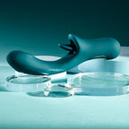 Playboy Pleasure HARMONY - Blue 22.9 cm USB Rechargeable Vibrator with Clitoral Flicker - Hush Store Sydney 