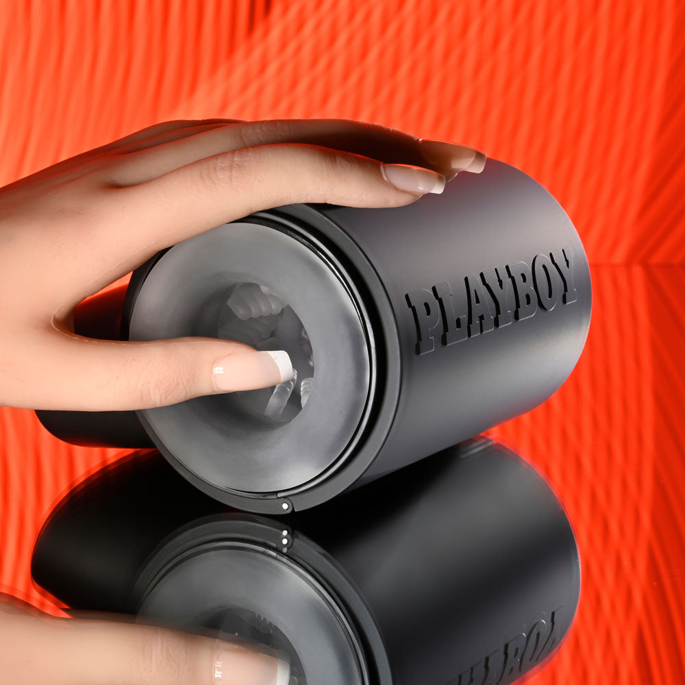 Playboy Pleasure COME ALONG - USB Rechargeable Vibrating Stroker - Hush Store Sydney 