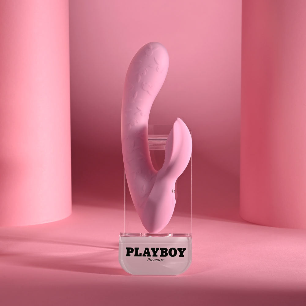 Pink 15.2 cm USB Rechargeable Rabbit Vibrator - Hush Store Sydney