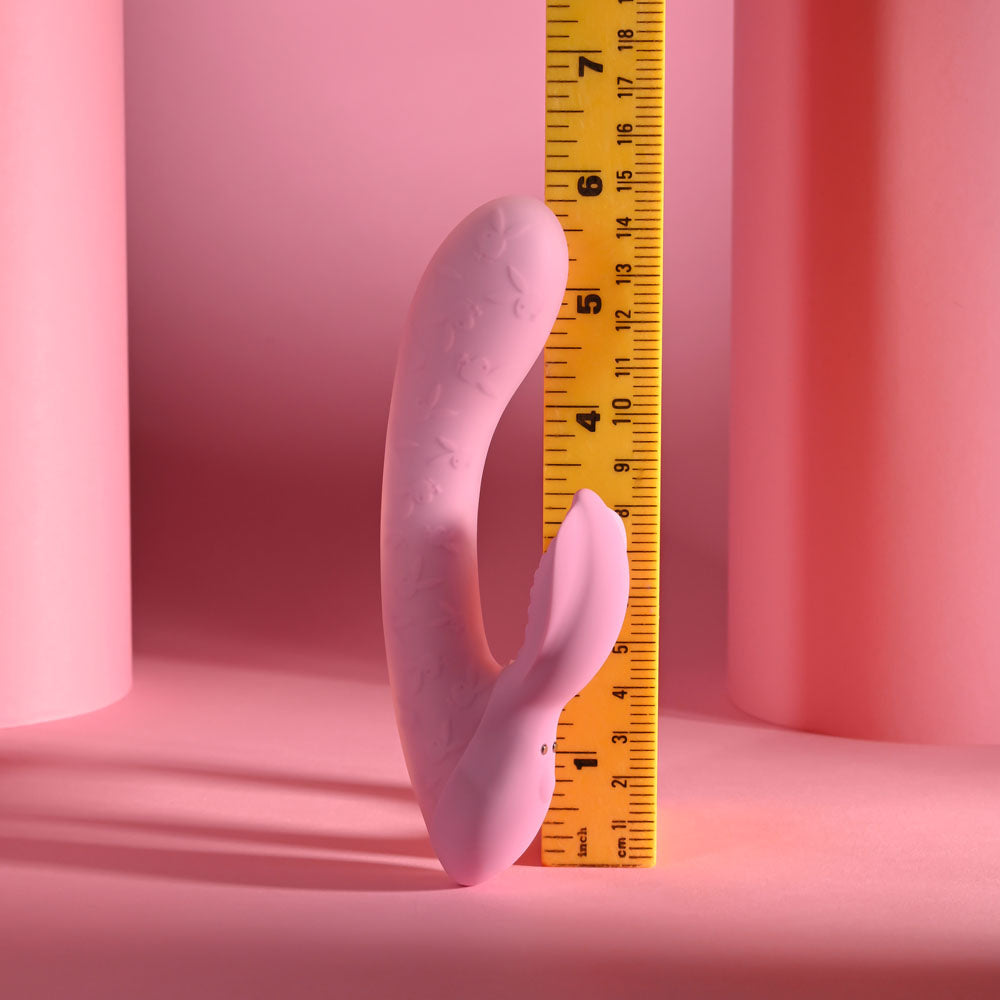RABBIT PARTY - Pink 15.2 cm USB Rechargeable Rabbit Vibrator - Hush Store Sydney