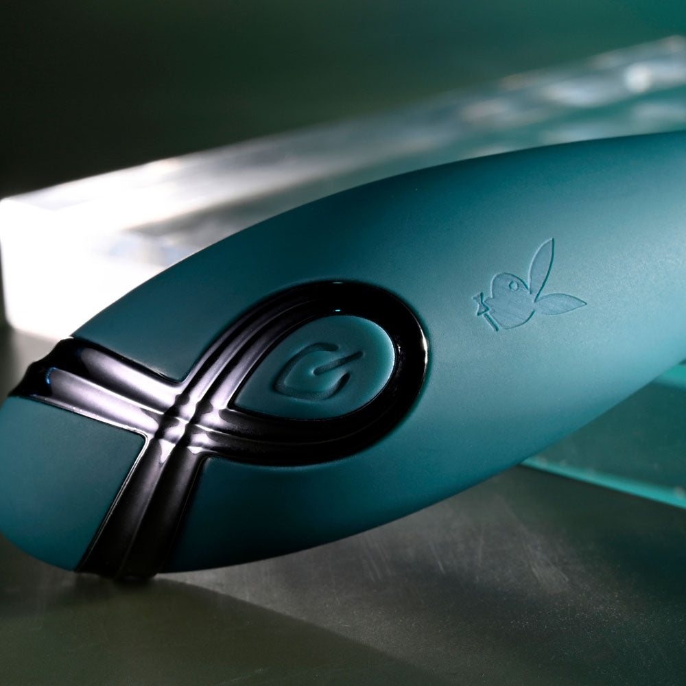 Playboy Pleasure PINPOINT PERFECTION - Green 19.3 cm USB Rechargeable Poseable Vibrator - Hush Store Sydney 