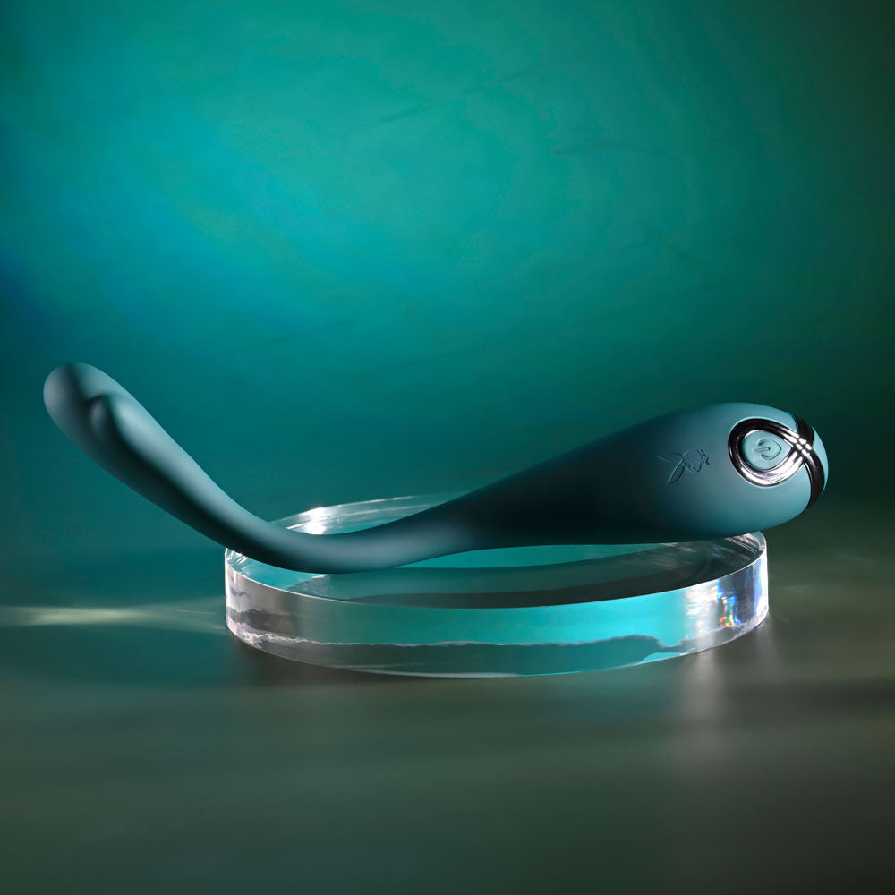 Playboy Pleasure PINPOINT PERFECTION - Green 19.3 cm USB Rechargeable Poseable Vibrator - Hush Store Sydney 