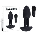 Playboy Pleasure RIM SHOT - Black 11.4 cm USB Rechargeable Vibrating Butt Plug - Hush Store Sydney 