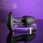 Playboy Pleasure RIM SHOT - Black 11.4 cm USB Rechargeable Vibrating Butt Plug - Hush Store Sydney 