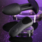 Playboy Pleasure RIM SHOT - Black 11.4 cm USB Rechargeable Vibrating Butt Plug - Hush Store Sydney 