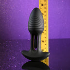 Playboy Pleasure RIM SHOT - Black 11.4 cm USB Rechargeable Vibrating Butt Plug - Hush Store Sydney 