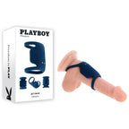 Playboy Pleasure JET PACK - Dark Blue USB Rechargeable Vibrating Penis Harness - Hush Store Sydney 