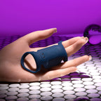 Playboy Pleasure JET PACK - Dark Blue USB Rechargeable Vibrating Penis Harness - Hush Store Sydney 
