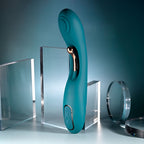 Playboy Pleasure AURELIE - Green 22.7 cm USB Rechargeable Vibrator with Internal Flicker - Hush Store Sydney 