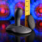 Playboy Pleasure SITTIN & SPINNIN - Black USB Rechargeable Spinning Vibrator & Grinder Pad with Remote