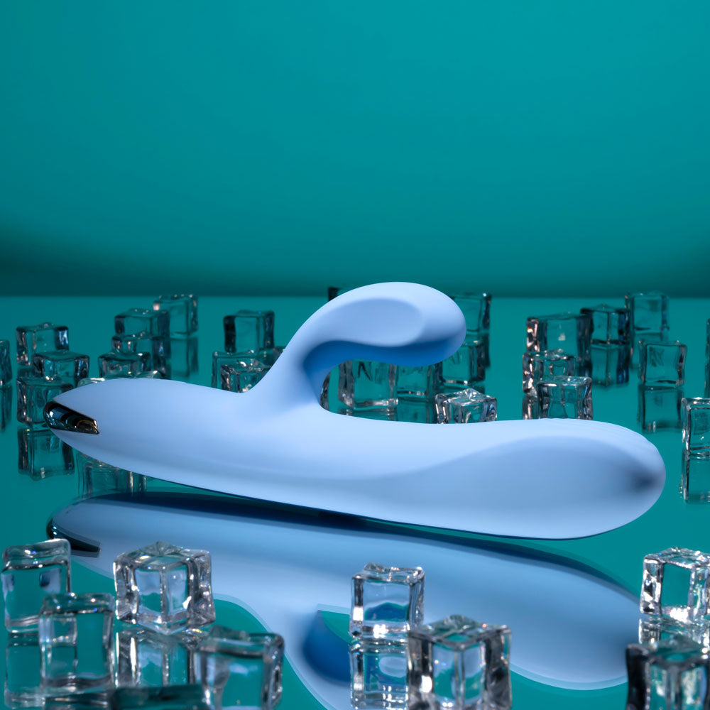 Playboy Pleasure UP AND AWAY - Blue 26.7 cm USB Rechargeable Rabbit Vibrator