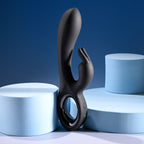 Playboy Pleasure LATE NIGHT BUNNY - Black 20 cm USB Rechargeable Rabbit Vibrator