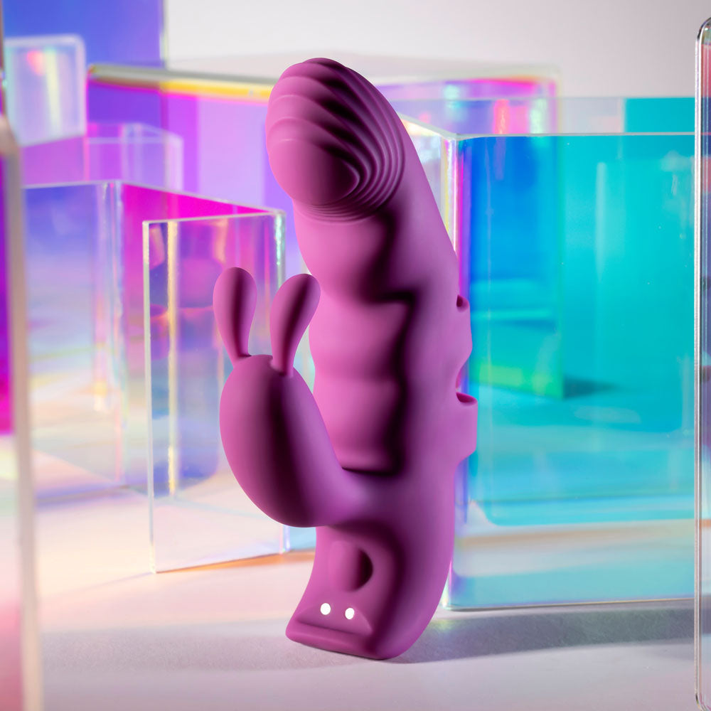 Playboy Pleasure LEND A HAND - Purple USB Rechargeable Finger Vibrator - Hush Store Sydney 