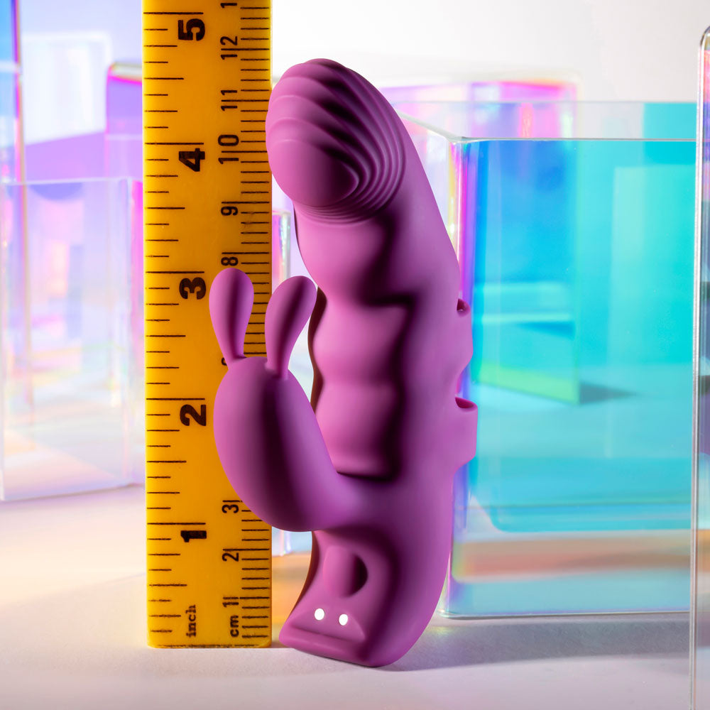 Playboy Pleasure LEND A HAND - Purple USB Rechargeable Finger Vibrator - Hush Store Sydney 