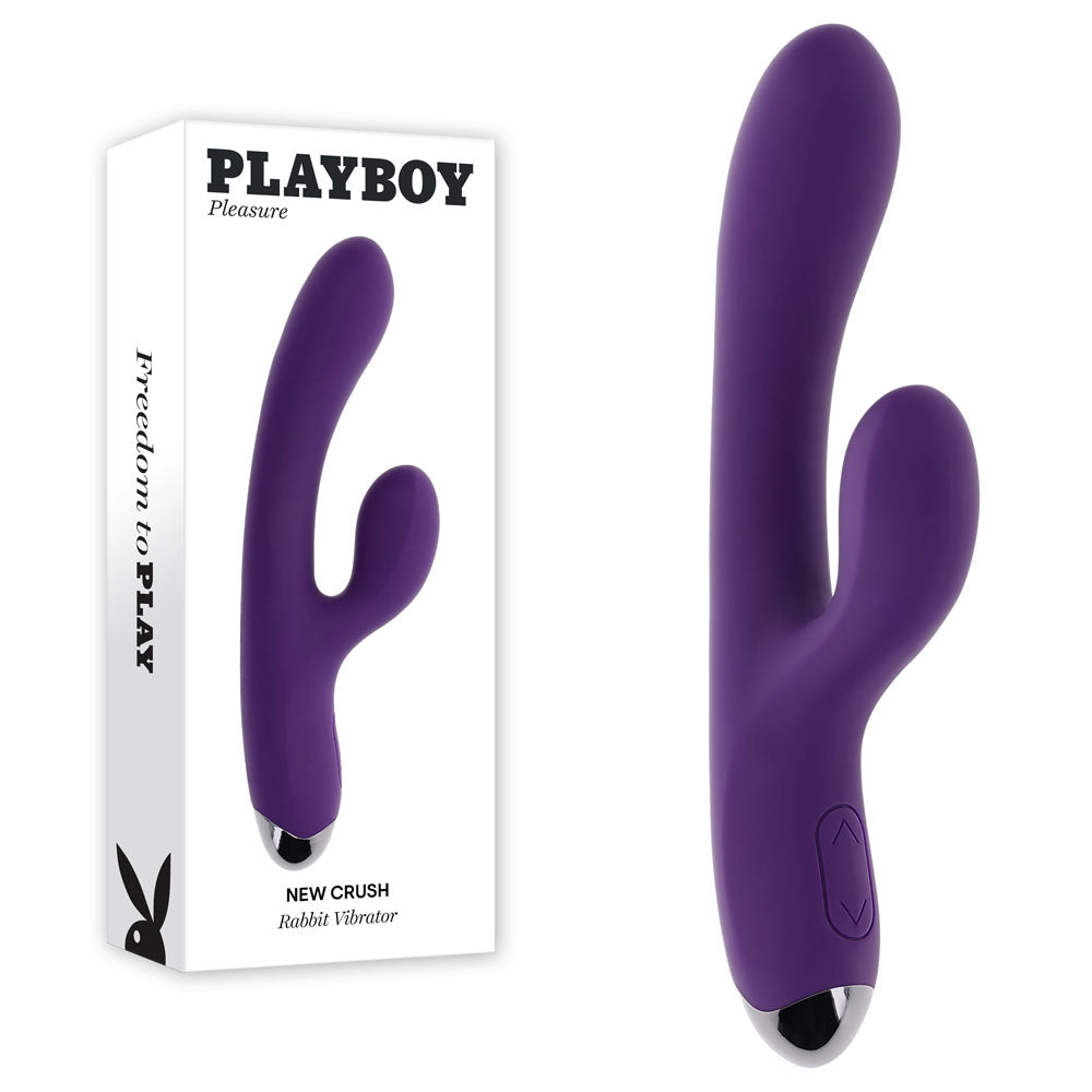 Playboy Pleasure NEW CRUSH - Purple 20.6 cm USB Rechargeable Rabbit Vibrator