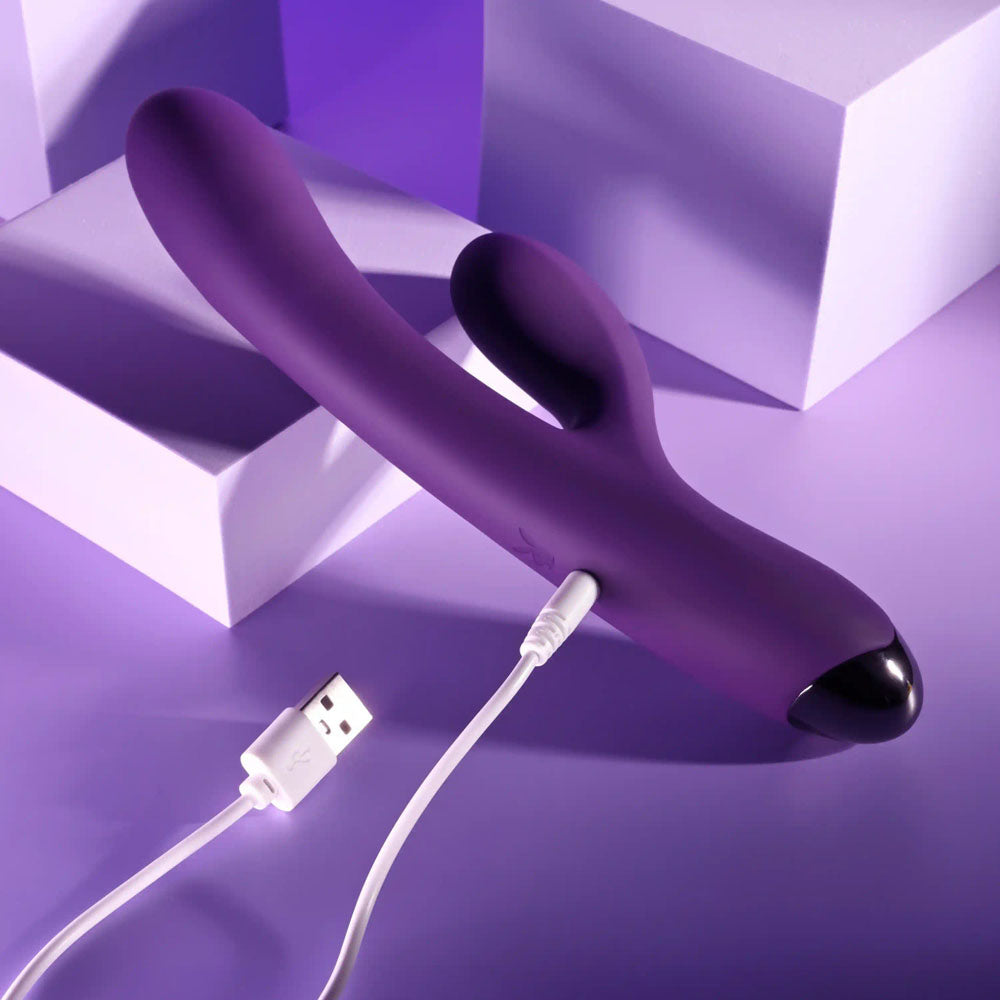 Playboy Pleasure NEW CRUSH - Purple 20.6 cm USB Rechargeable Rabbit Vibrator
