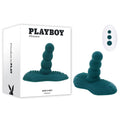 Playboy Pleasure HAVE A SEAT - Green USB Rechargeable Rideable Vibrator and Grinder Pad with Remote - Hush Store Sydney 