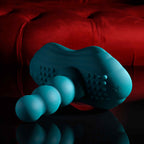 Playboy Pleasure HAVE A SEAT - Green USB Rechargeable Rideable Vibrator and Grinder Pad with Remote