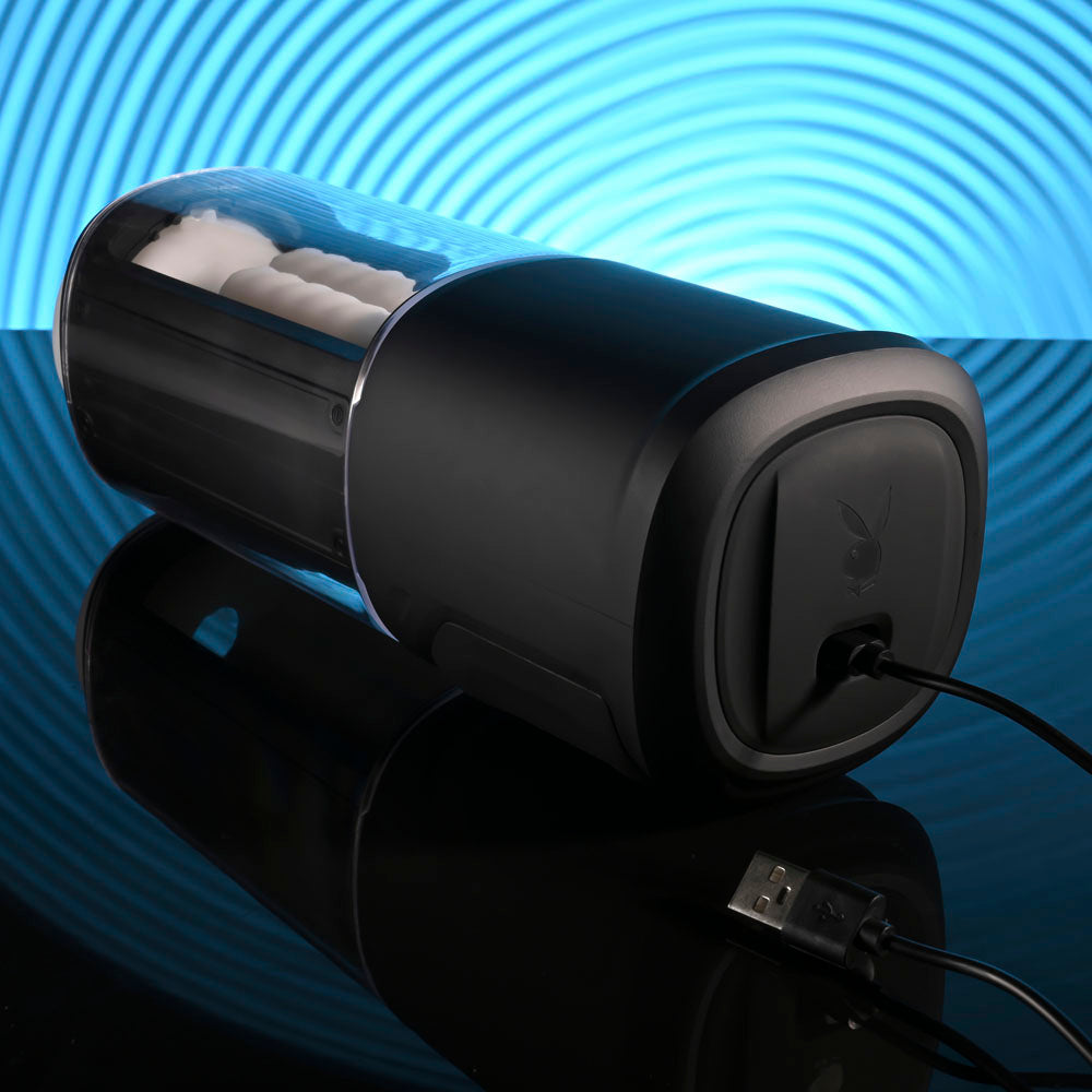 Playboy Pleasure SIDE PIECE - USB Rechargeable Warming Auto Stroker