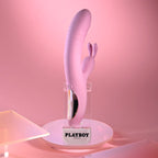 Playboy Pleasure RUB ME RIGHT - Pink 23.2 cm USB Rechargeable Thrusting Rabbit Vibrator