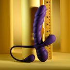 Playboy Pleasure TWISTED PLAYGROUND - Purple USB Rechargeable Vibrator and Cock Ring Kit