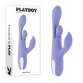 Playboy Pleasure NUBBIN RUBBIN - Purple 24.1 cm USB Rechargeable Thrusting Rabbit Vibrator - Hush Store Sydney 