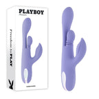 Playboy Pleasure NUBBIN RUBBIN - Purple 24.1 cm USB Rechargeable Thrusting Rabbit Vibrator