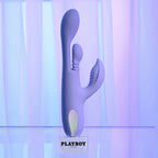 Playboy Pleasure NUBBIN RUBBIN - Purple 24.1 cm USB Rechargeable Thrusting Rabbit Vibrator