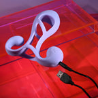 Playboy Pleasure FANTASY CAGE - Purple USB Rechargeable Vibrating Penis Sleeve