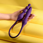 Purple 60 cm USB Rechargeable Flexible Dual Ended Vibrator - Hush Store Sydney