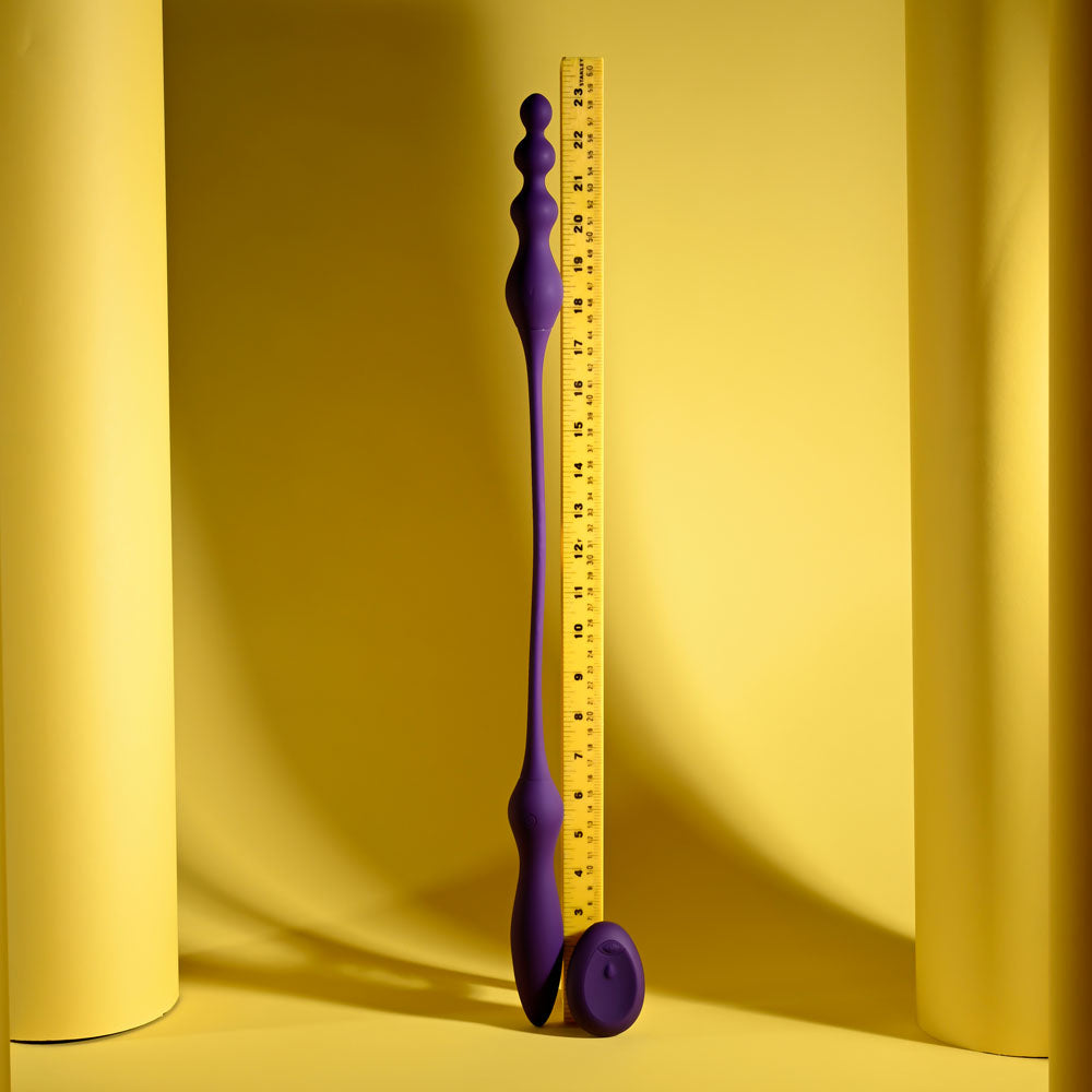 Purple 60 cm USB Rechargeable Flexible Dual Ended Vibrator - Hush Store Sydney